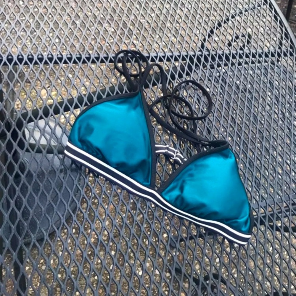 Teal Swim Suit Top